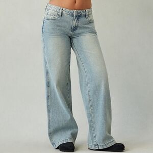 PacSun Casey Tint Low Rise Baggy Jeans Medium Indigo